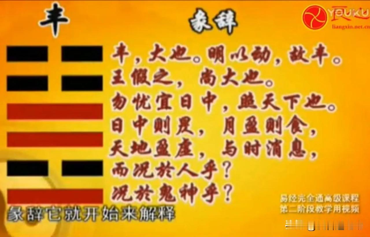 20241030修养投资心性：易经丰卦
        明以动，故丰：做人又敞亮