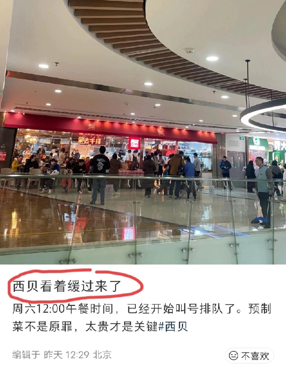 西贝的生意慢慢好起来了，网上的风评也慢慢好起来了？网络舆情，真的只有七天的记忆吗