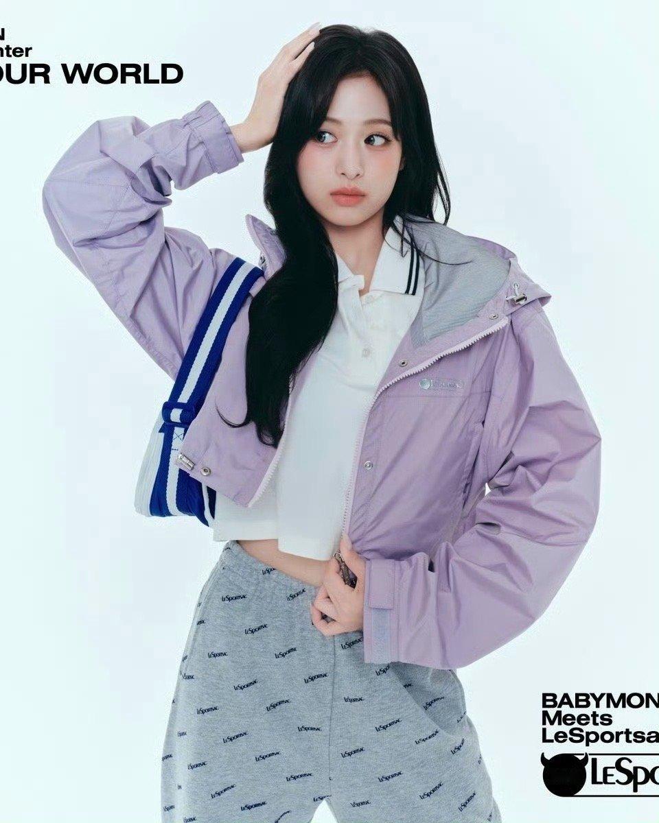 LeSportsac × BABYMONSTER💜🤍 ​​​