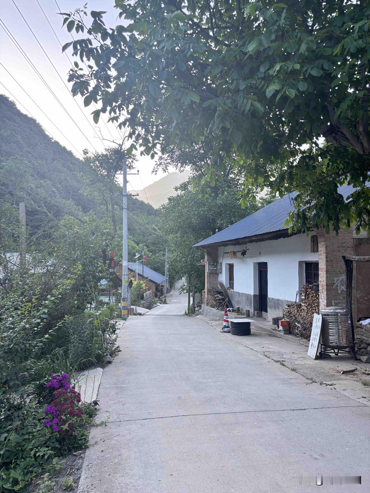 蓝关古道随拍，这个村子叫什么名字呢？是不是六郎关村，蓝关古道路边村子不多，房子不