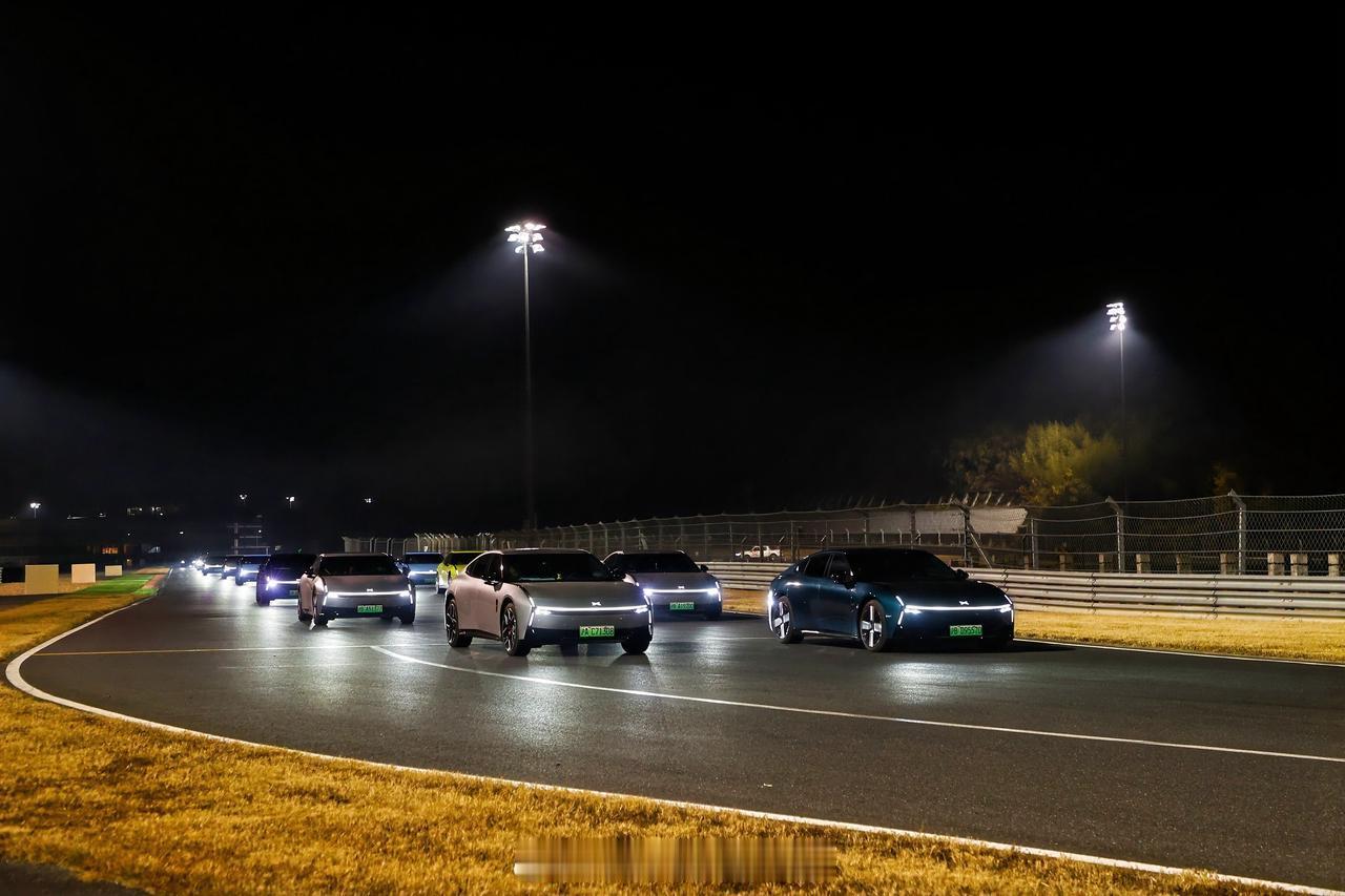 现在车友会聚会都是下赛道那么刺激的吗？也太吸睛了吧🤩小鹏P7车主又组团玩耍啦！