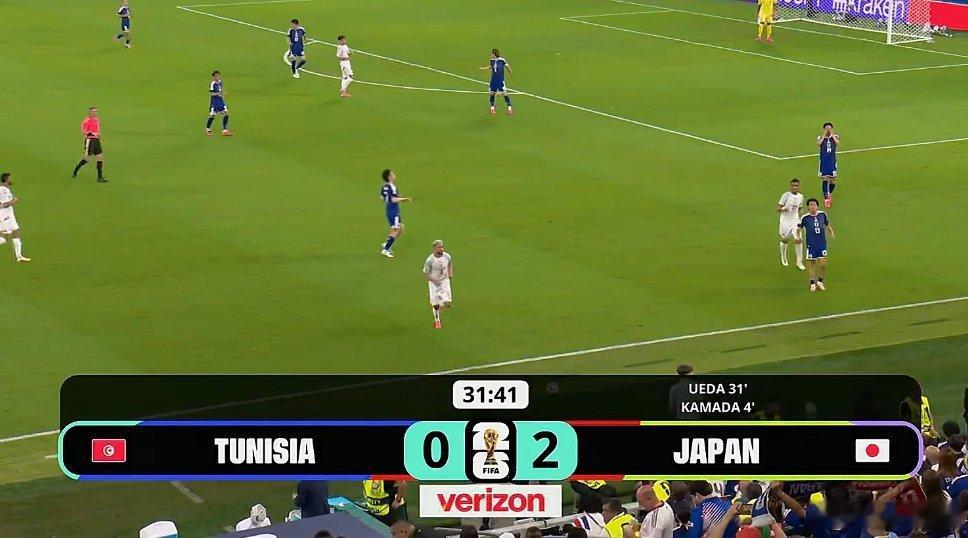 “非洲弱鸡”突尼斯30分钟被日本进2个了2026美加墨世界杯