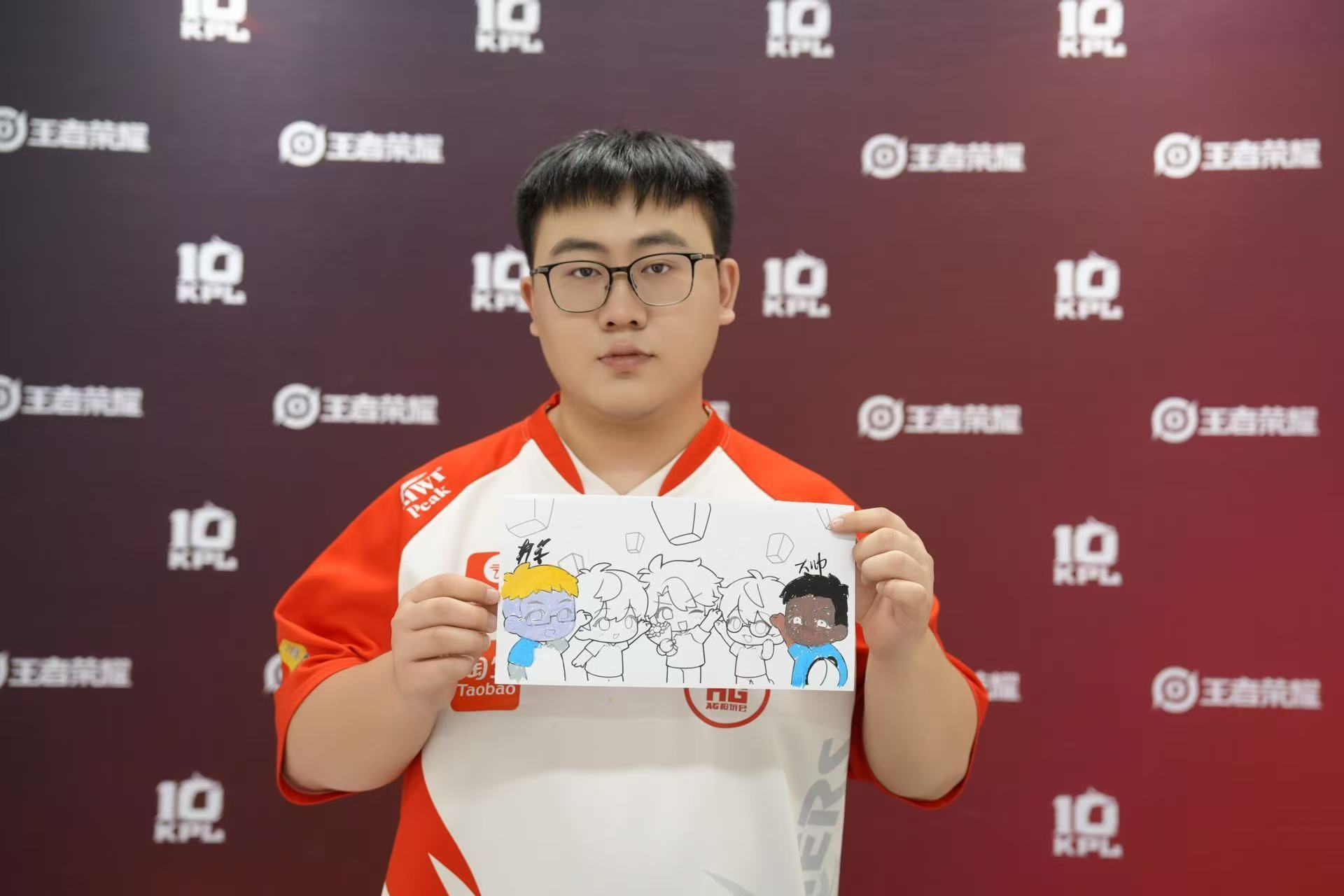 五小红们的画作填色传递~大家给自己形象的填色都好有个人特色成都AG回归KPL七周