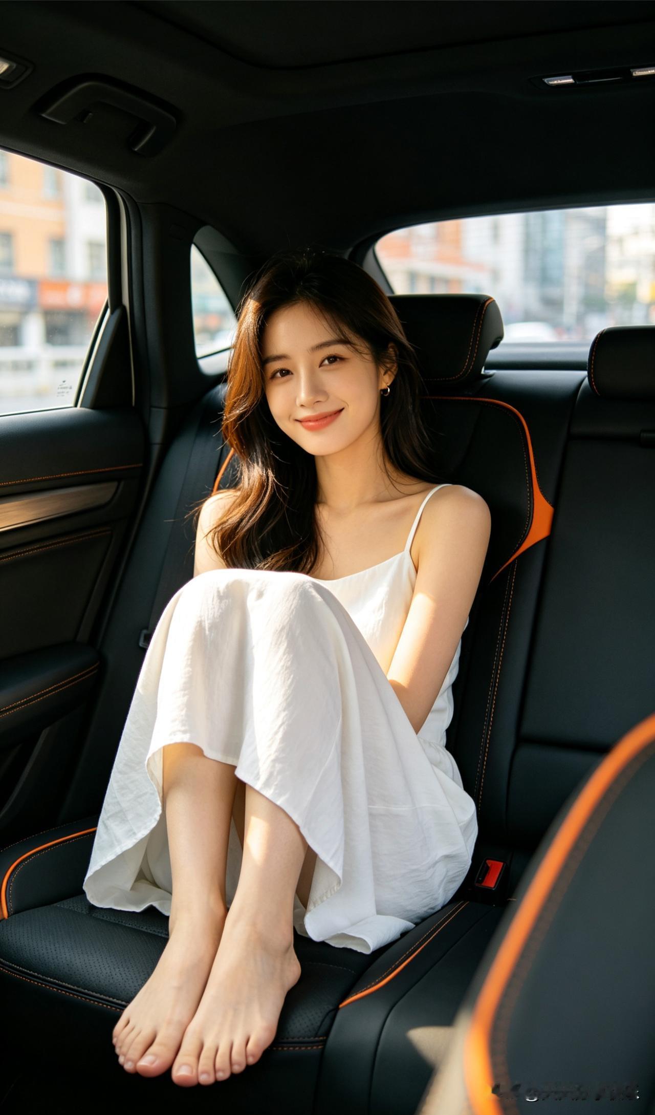 ai宝妈在等孩子放学，宝妈在车里休息一会ai宝妈 宝妈 ai辣妈 宝妈ai ai