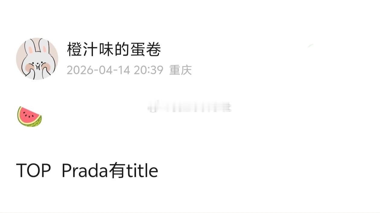 🍉TOP Prada有title 