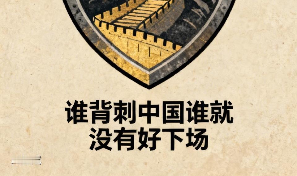 【谁背刺中国谁就没有好下场】
        谁背刺中国谁就没有好下场，这可不是