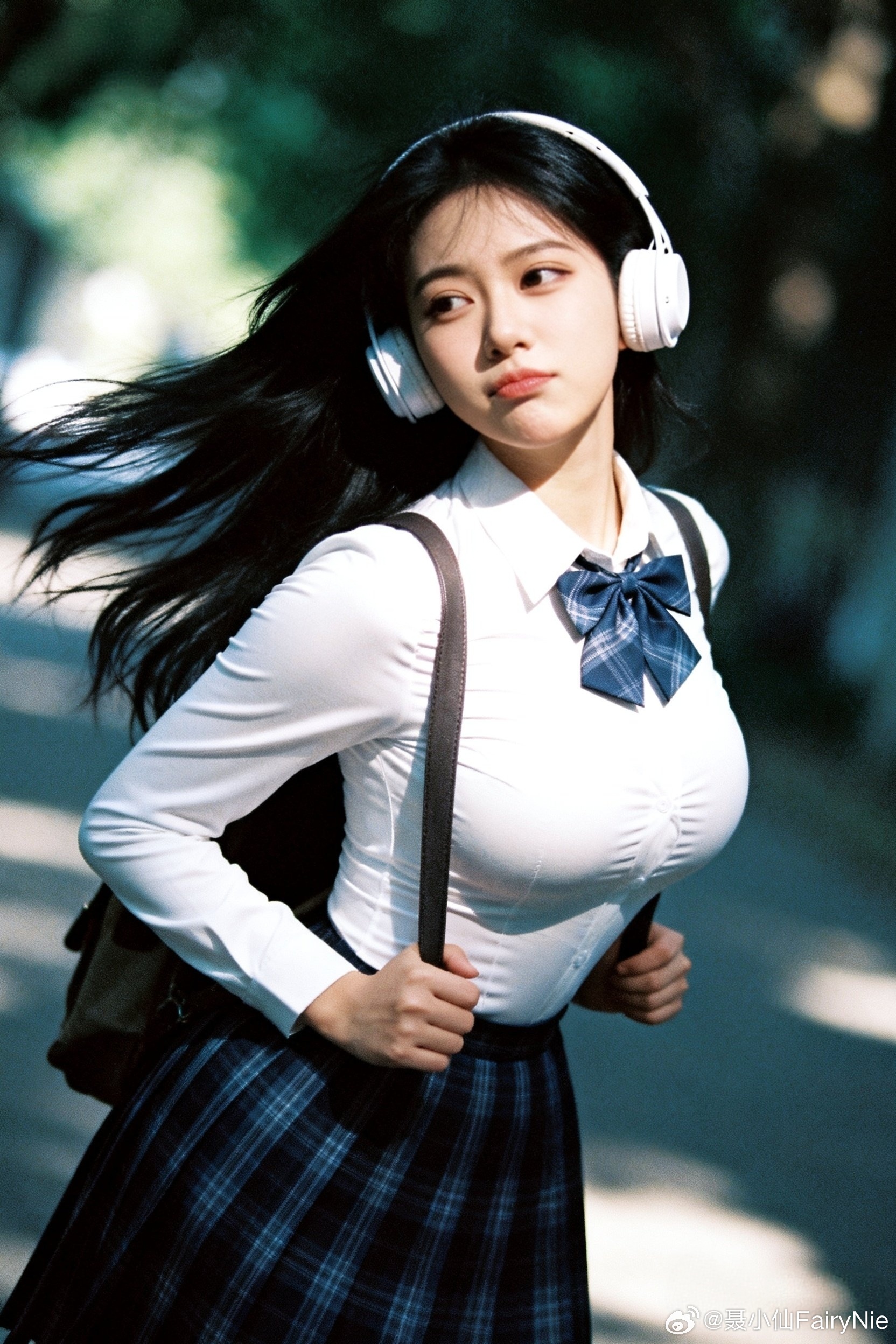 今天我是被阳光和耳机包围的校园少女如果你不理我，我就会生气。真的噢！行摄漫记聂小