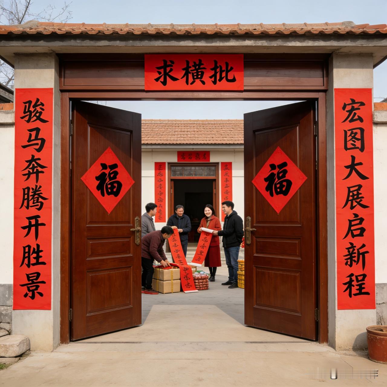 这副对联透着昂扬气象——骏马奔腾踏开盛景，宏图大展开启新程，满是奋进与希望。诚邀