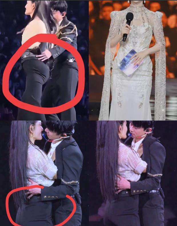 谢娜用一条黑裤子，撕开了内娱女星的“完美”假面！
当别的女星在跨年晚会上争奇斗艳