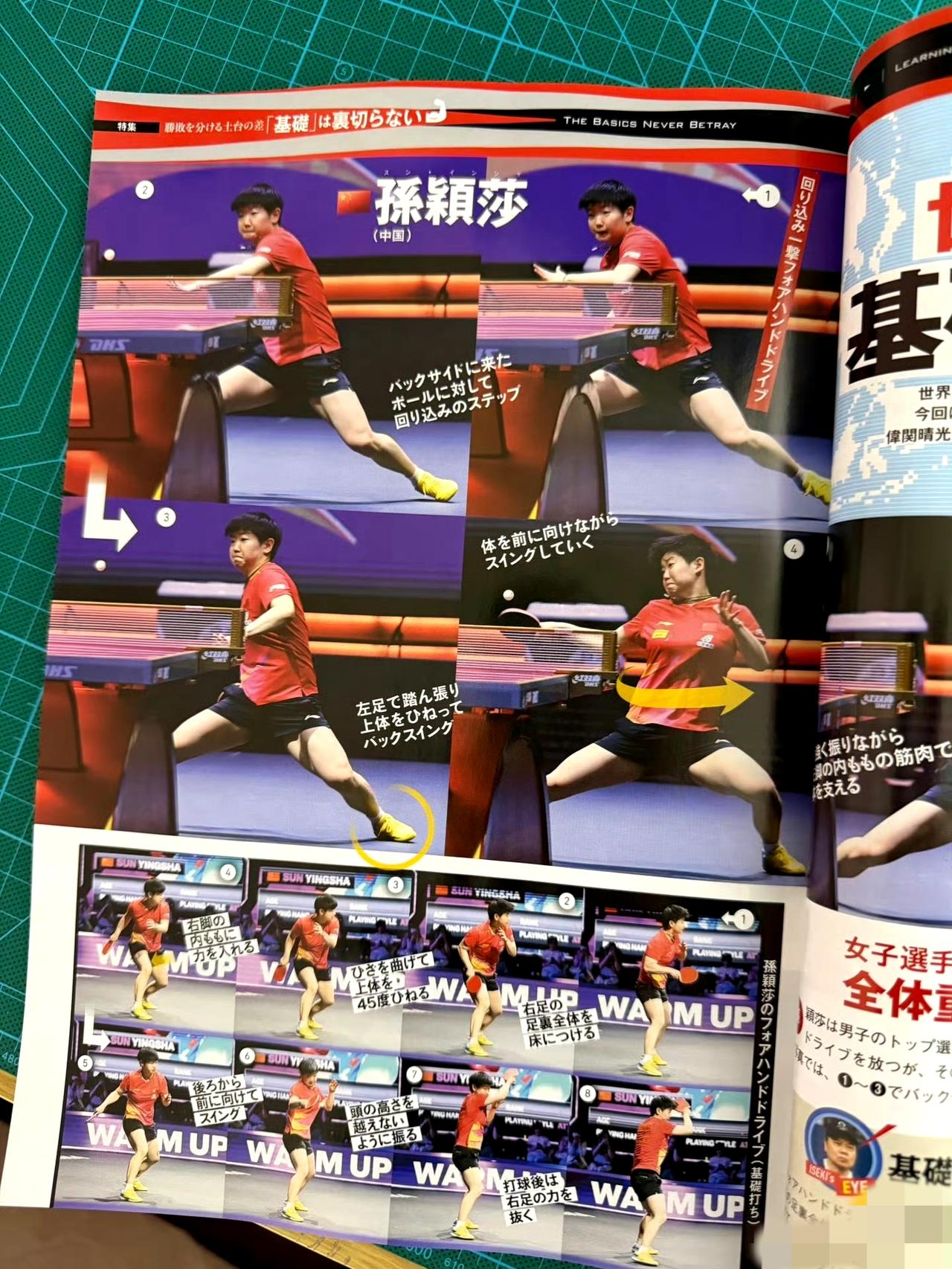 日本杂志疯魔解析！孙颖莎基本功被逐帧拆解，成日本少儿乒乓球范本🏓
 
日本专业