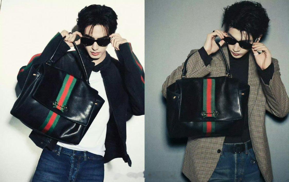 宋威龙张凌赫同品牌同姿势 感受一下来自顶级浓颜帅哥的视觉冲击， 宋威龙张凌赫同一