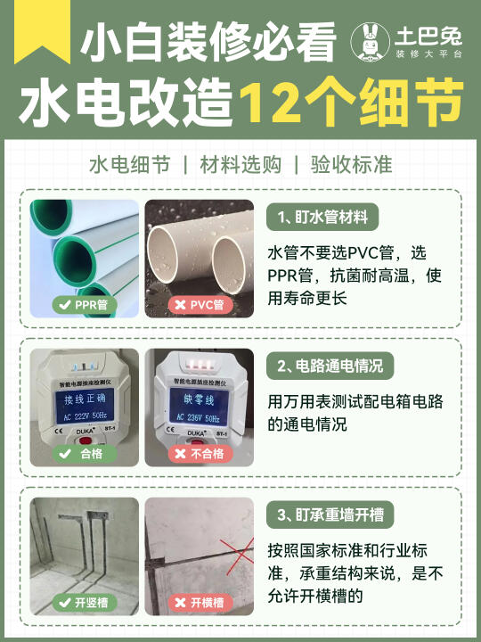 全网都在找的水电攻略🔥省大钱少返工