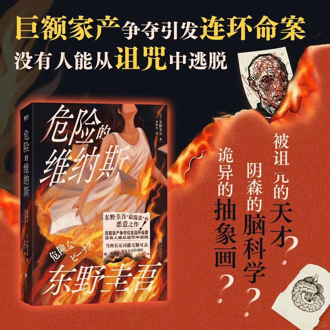 转发赠书 送出：东野圭吾经典悬疑杰作《危险的维纳斯》全新精装典藏版！关+转，一周