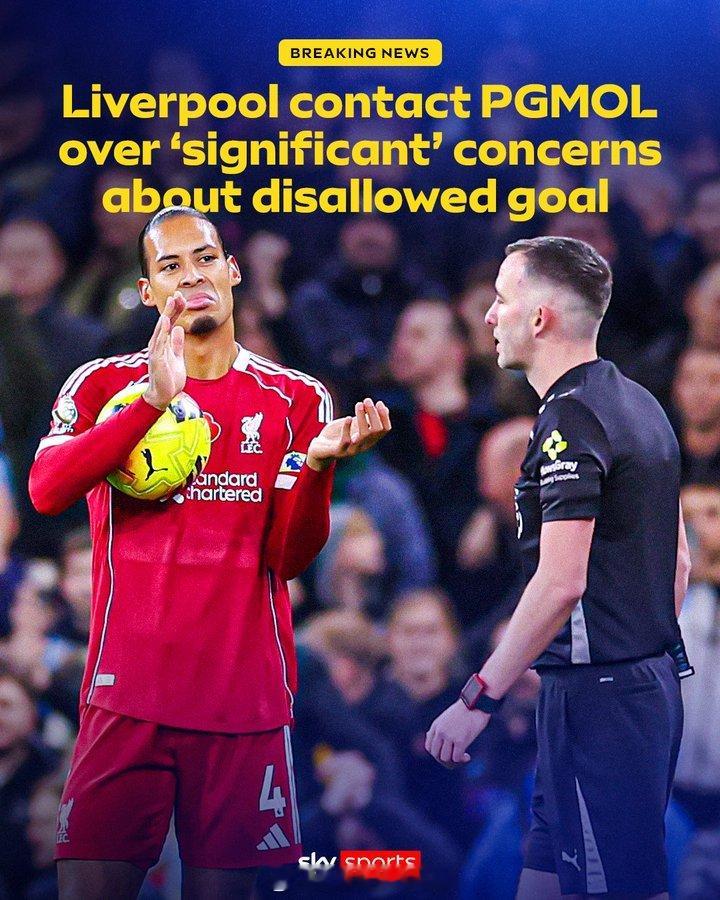 【英超表情帝】天空体育消息，利物浦俱乐部已经与英超裁判管理机构PGMOL进行接触