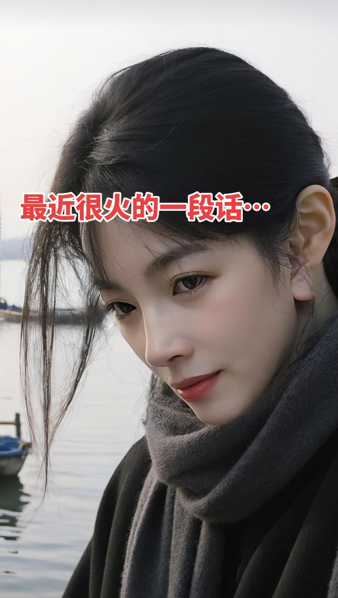 最近很火的一段话： 