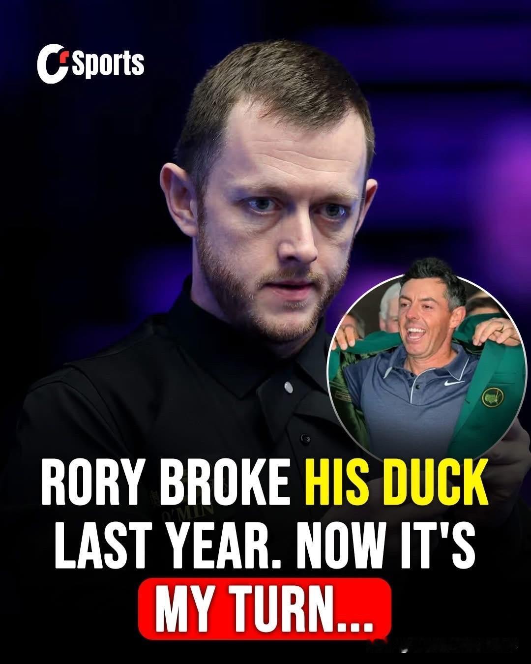 艾伦坦言自己如果不能赢下世锦赛冠军会很失望！

马克·艾伦已经赢得了12个排名赛