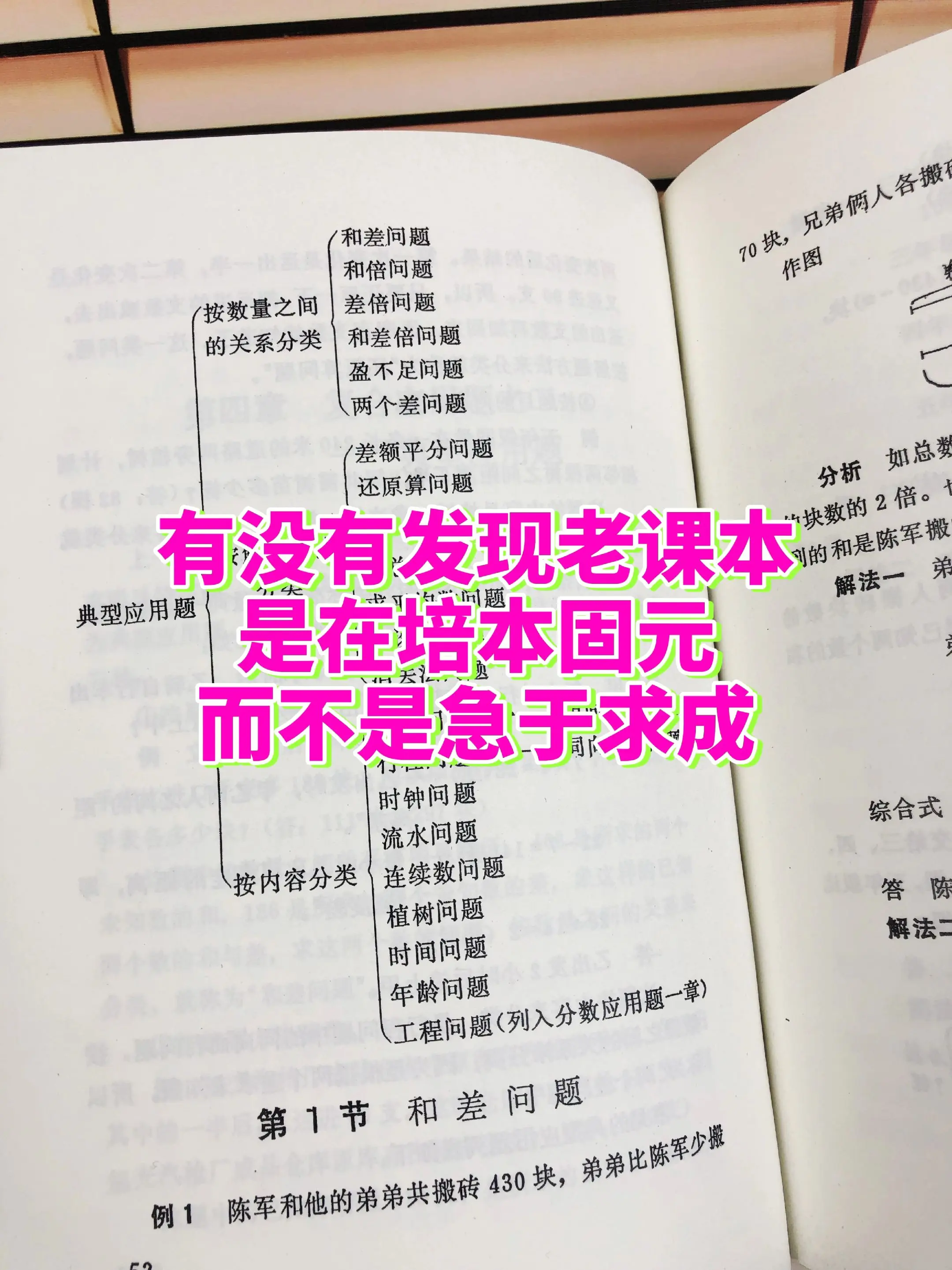 老教辅，真功夫！女儿应用题通关秘籍🔥。老一辈写的小学数学应用题分类详...