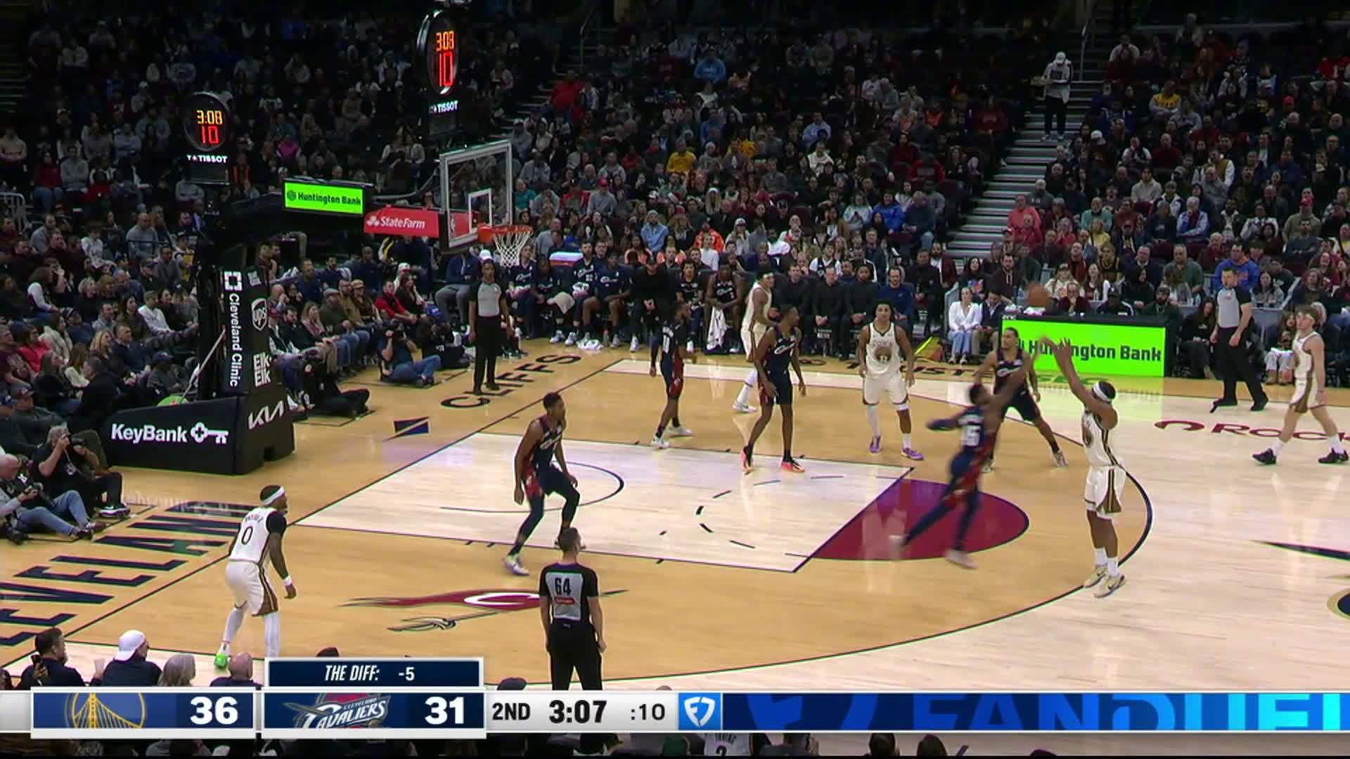 穆迪三分！勇士vs骑士