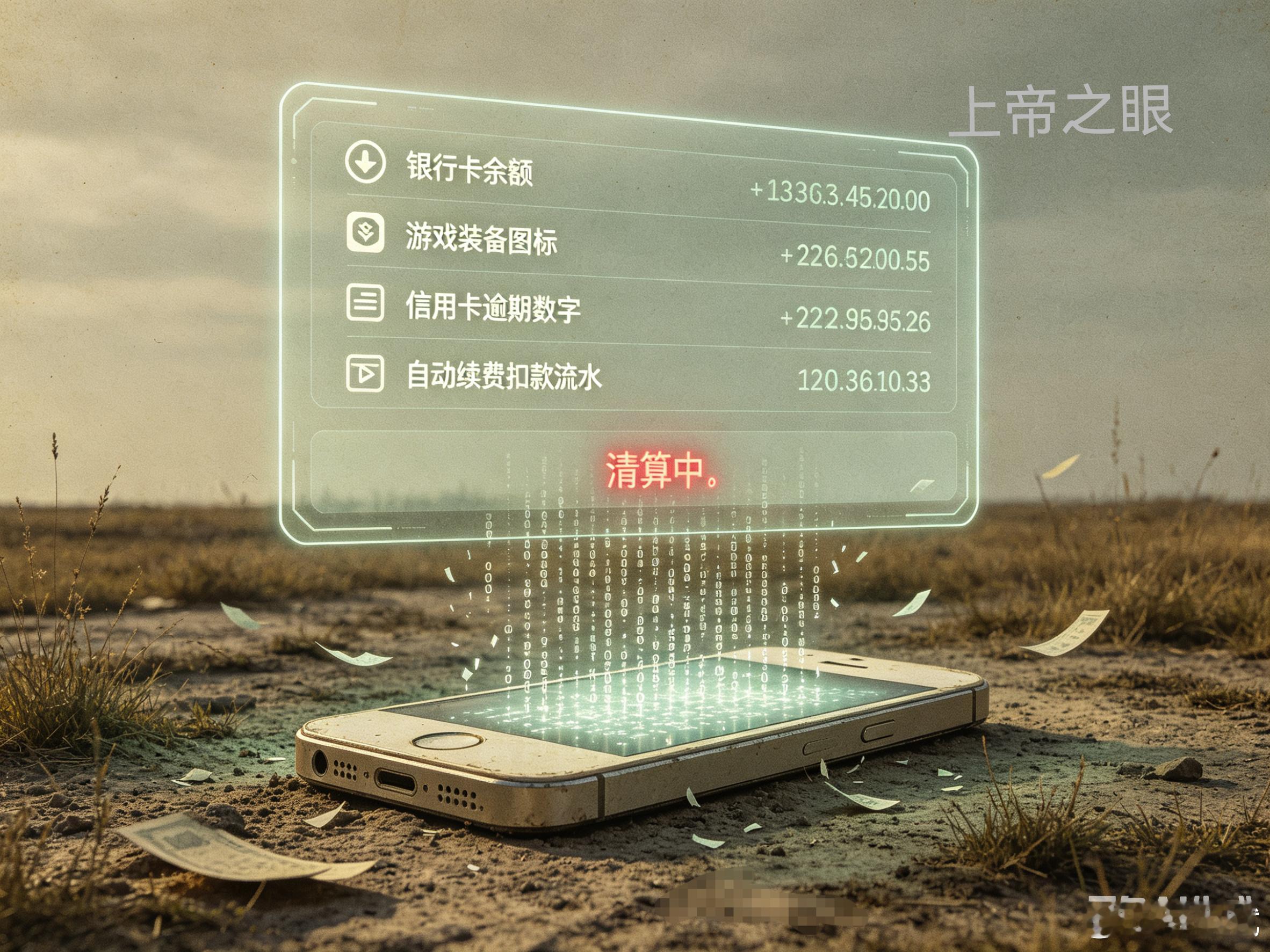 建议亲人去世一两个月后主动查负债在资产即数据的时代，逝者留下的不仅仅是那张余额模