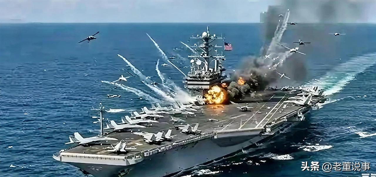 特朗普这下真懵了，
本想速战速决，结果被伊朗死死拖住。四枚导弹射向美国航母。老特