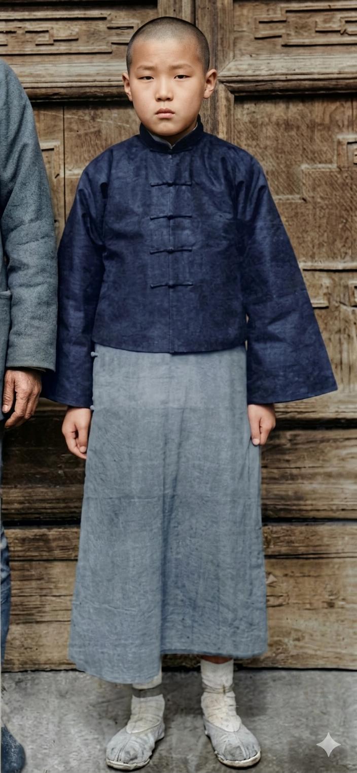 这张照片是中国最后一任衍圣公——孔德成的青年时期留影，他是孔子第77代嫡长孙，也