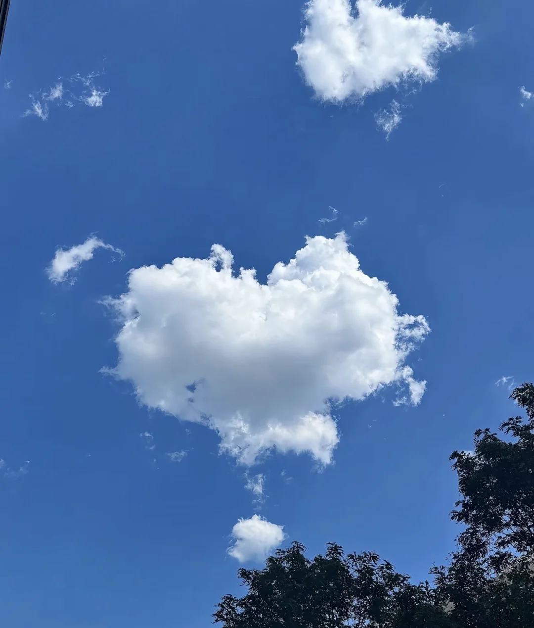看！天空中有爱心☁️