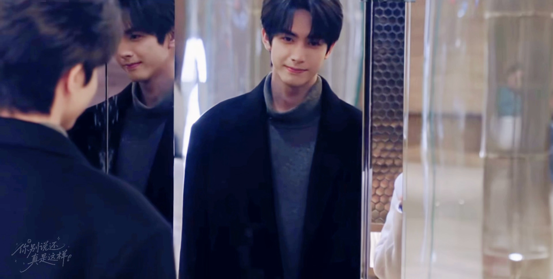 电梯关上后出现这个脸真的给我帅不行了骄阳似我