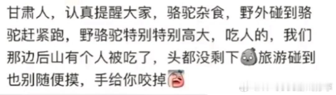 看似温顺的骆驼原来这么可怕的 ​