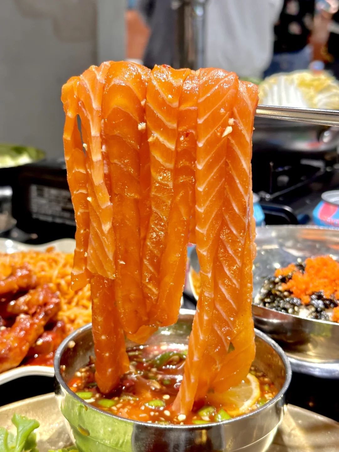 一口沦陷‼️无锡JuJuJu好吃的三文鱼面条‼️