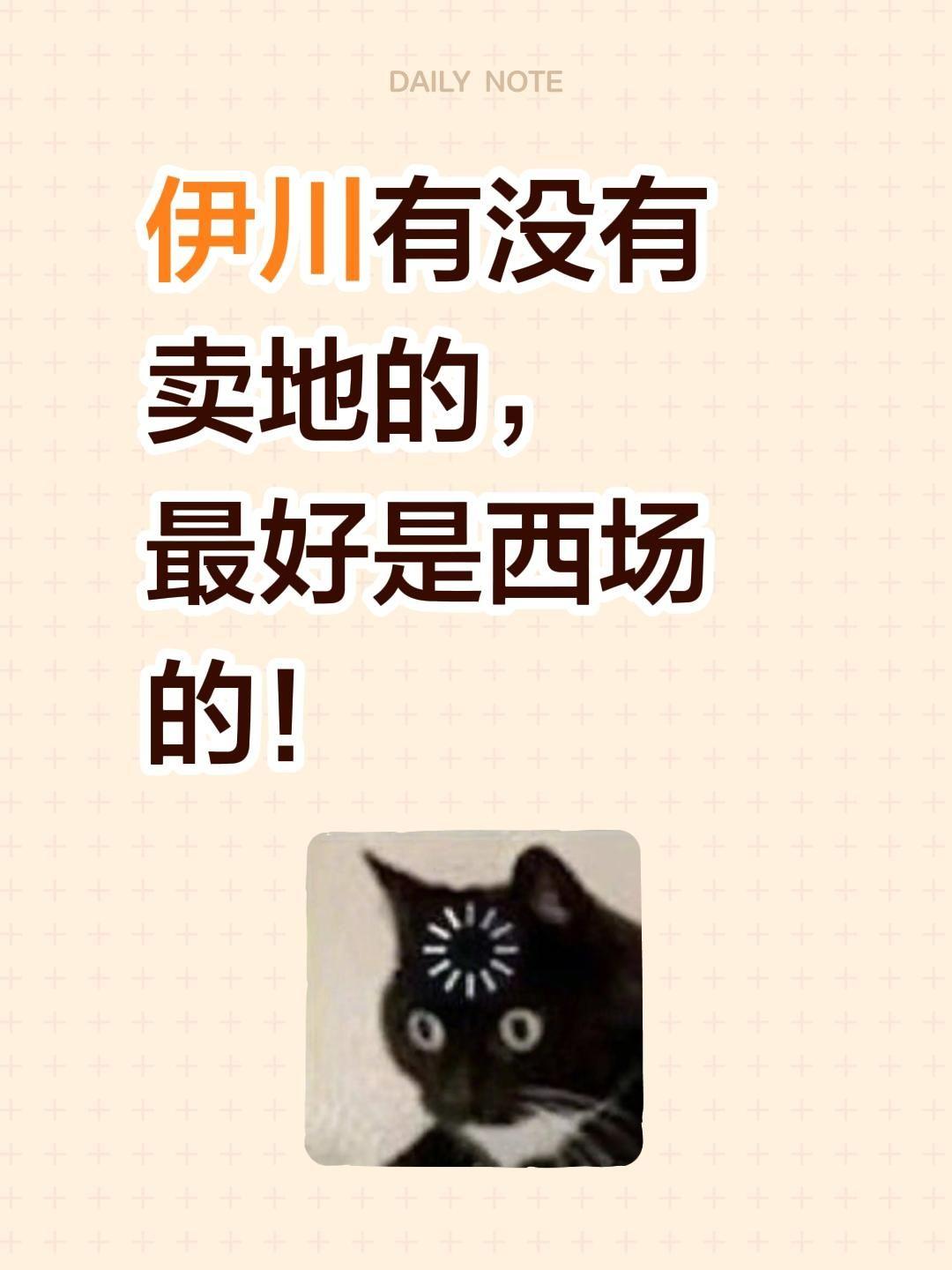 伊川有没有卖地的，最好是西场的！