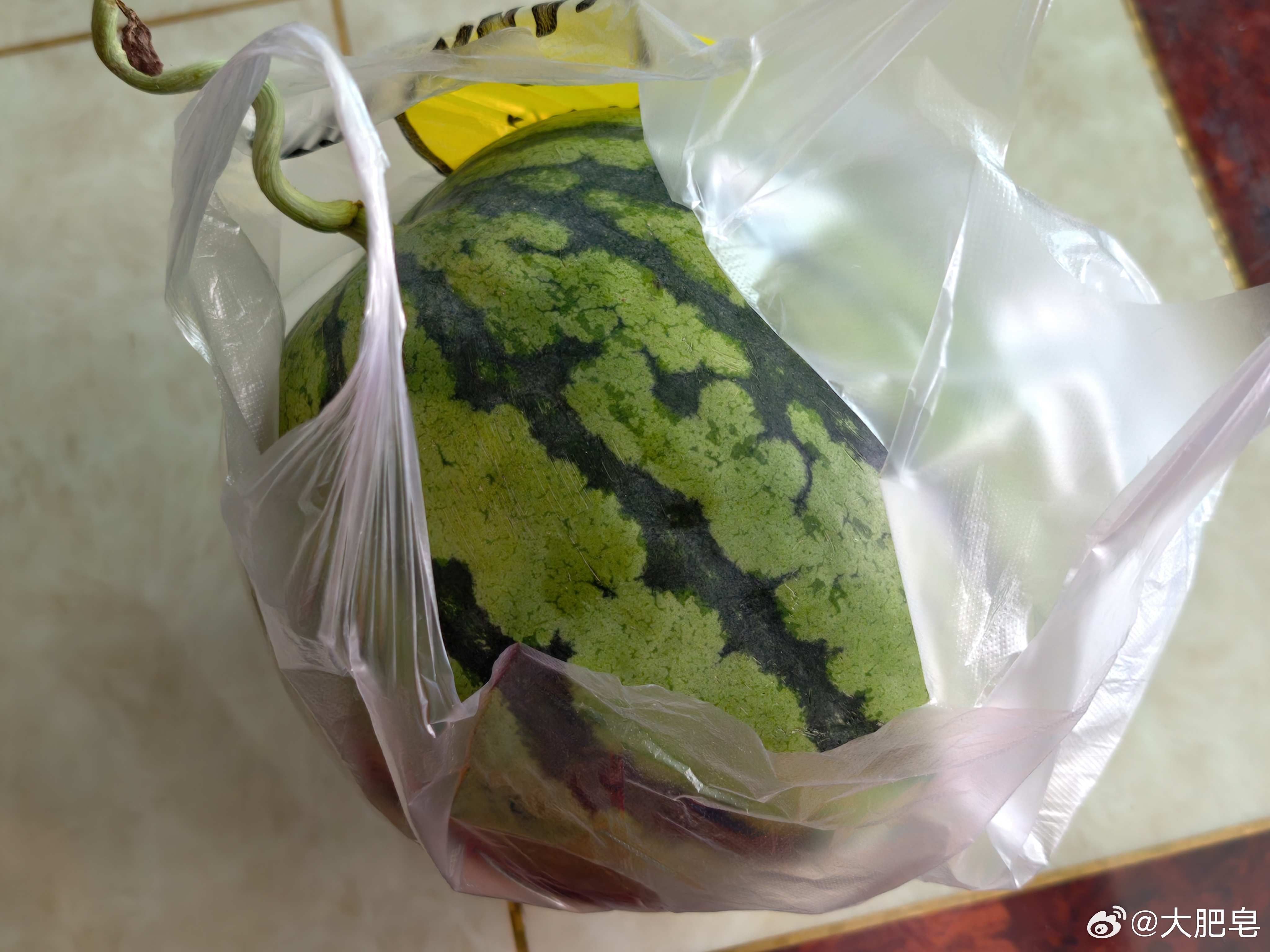 西瓜价格腰斩了 在上海奉贤那边转了转，然后买了当地人卖的西瓜。西瓜2块钱一斤，这