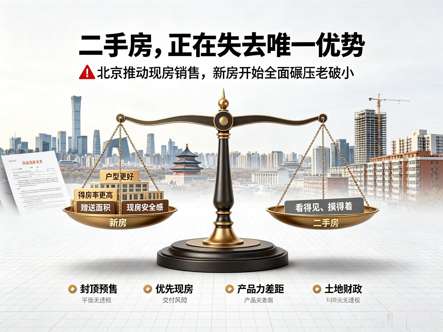 北京发布商品房预售新政北京发布商品房预售新政，商品房预售需封顶，优先选择现房销售