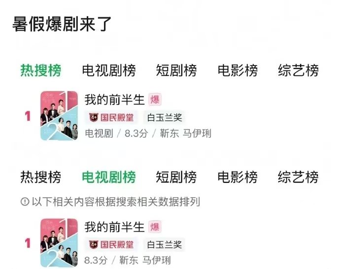 我的前半生暑假爆剧暑期档爆剧我的前半生 刷到就看的程度 
