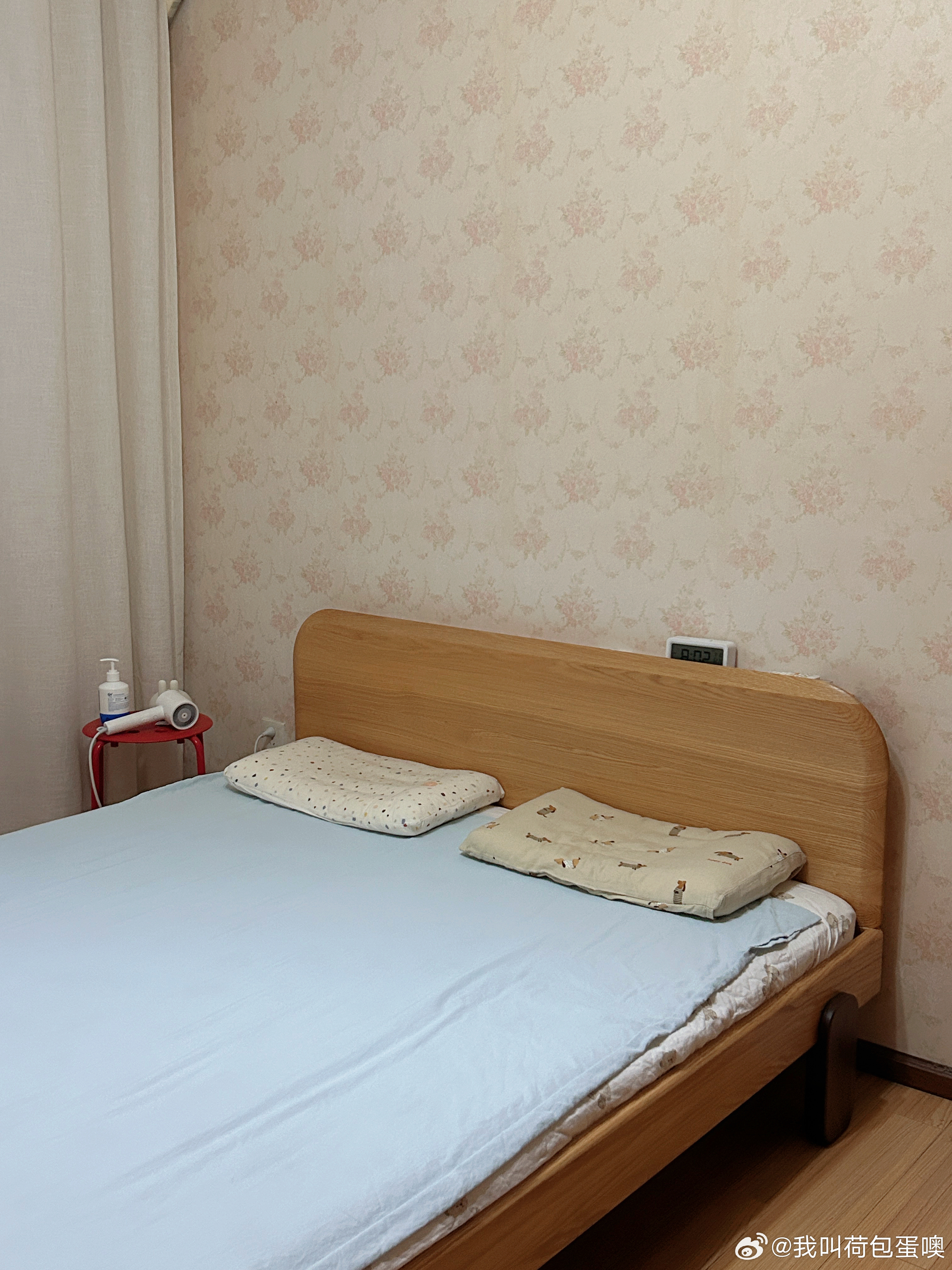 进房间看到的一幕：是东哥西弟铺好的床🛏️ 