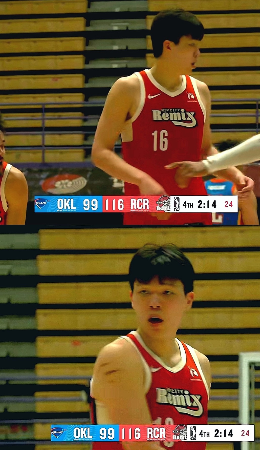 杨瀚森G联赛首发出场轰下22+7+3+2！撕裂之城混音大胜俄克拉荷马蓝杨瀚森G联