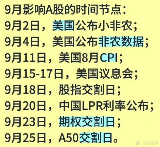 昨晚美国公布非农数据 ,科技股大涨,九月重大事件比较多,还有一项关于东西交流特级