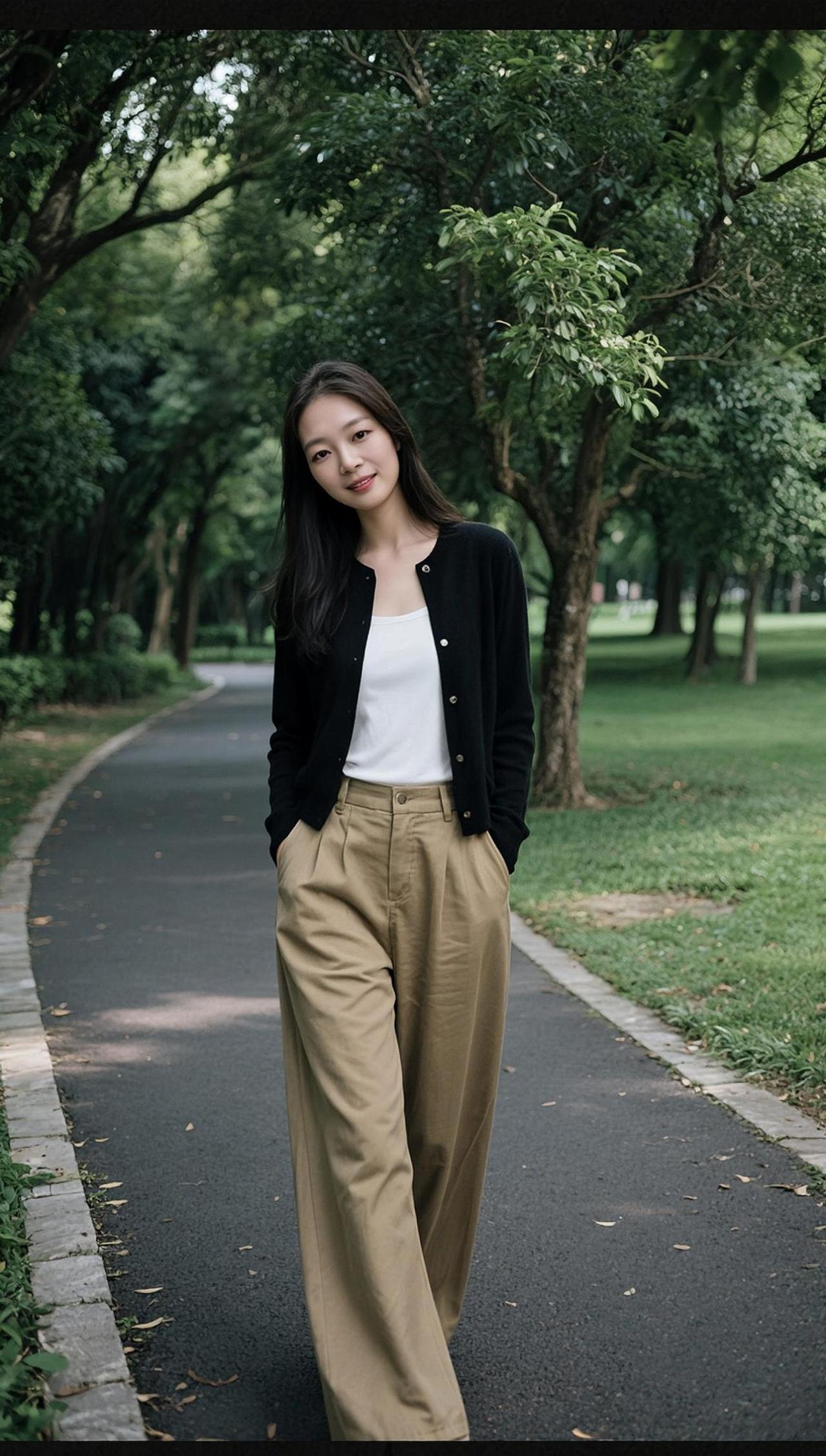 AI森系生活照 日常分享热门上热门穿搭