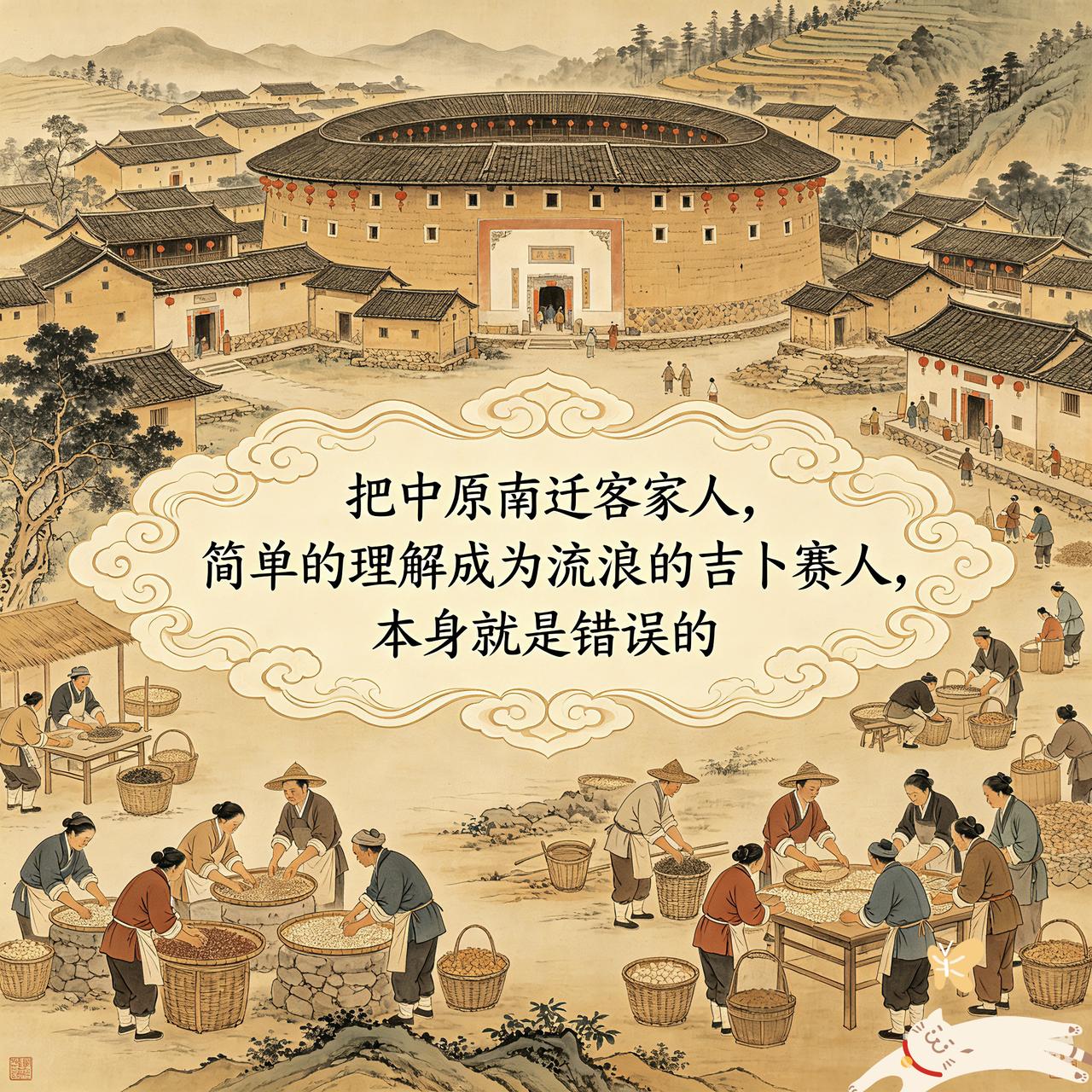 有些人，直接拿客家人比喻成吉普赛人，本身就是错误的比较。
客家人和吉卜赛人，徒有