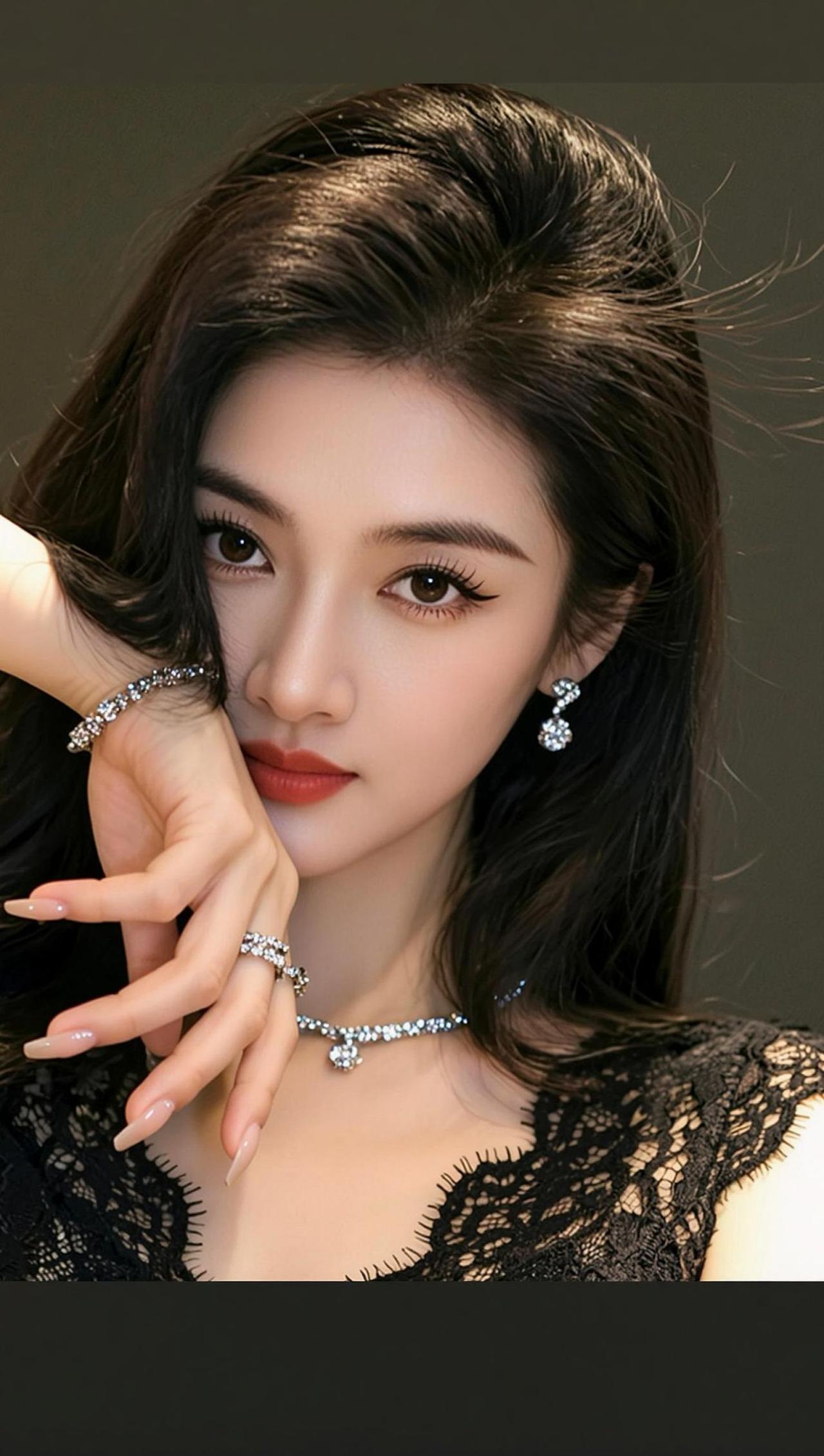 AI蕾丝氛围感自拍 随变ai随便玩 氛围感拍照 清冷系 173cm的冰小冰