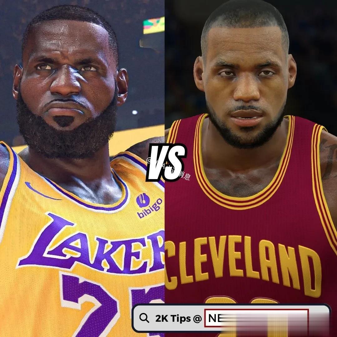 NBA2K24最新版本中所有球员的面部，都根据真人面部全部重新扫描了。
图中是N