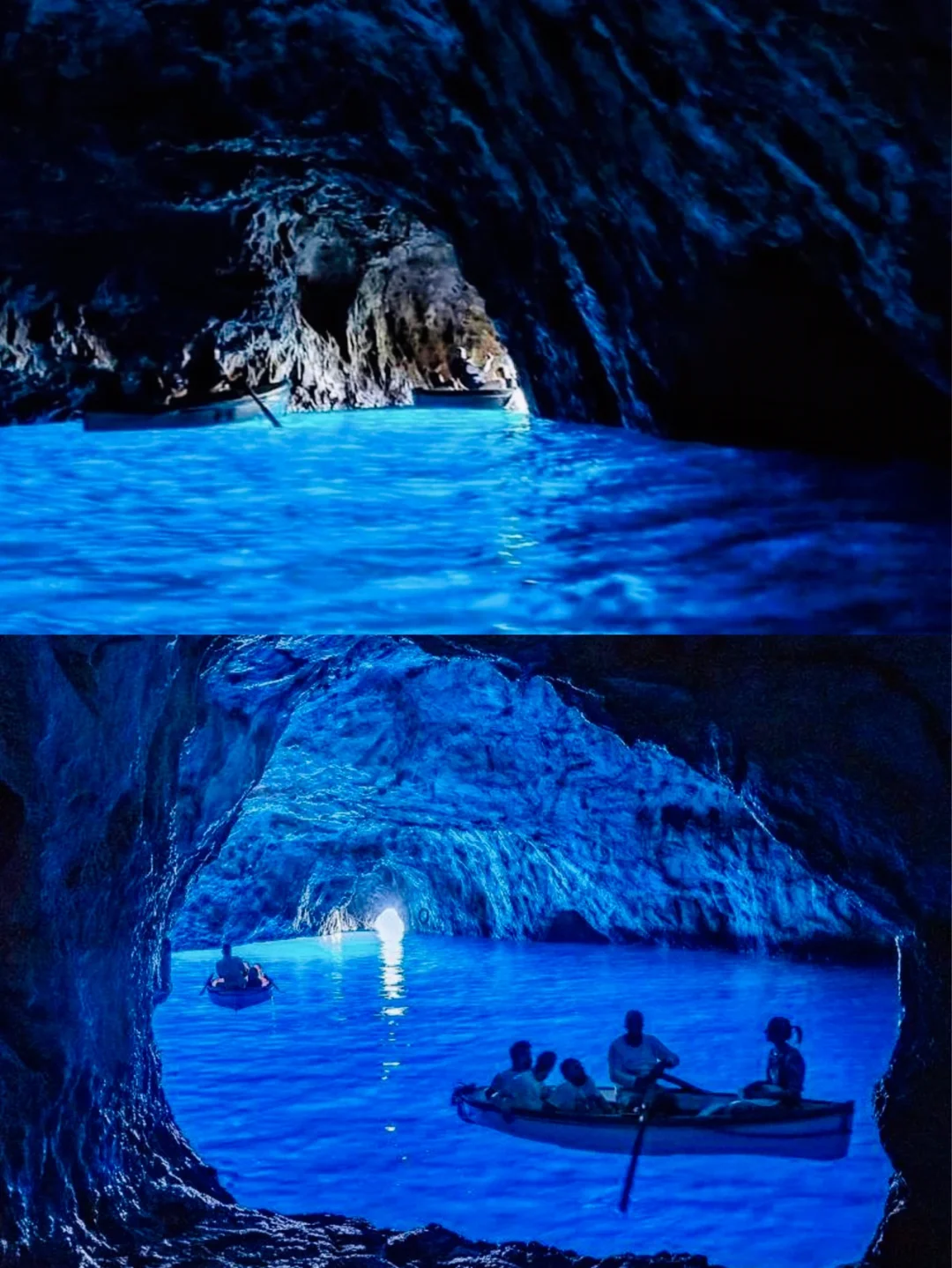 意大利蓝色银河💙卡布里蓝洞原来可以这么美