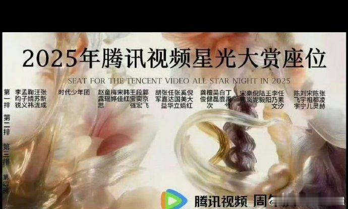 网传星光大赏内场座位李昀锐孟子义鞠婧祎坐一起内场同座集结实力与人气，老搭档的熟稔