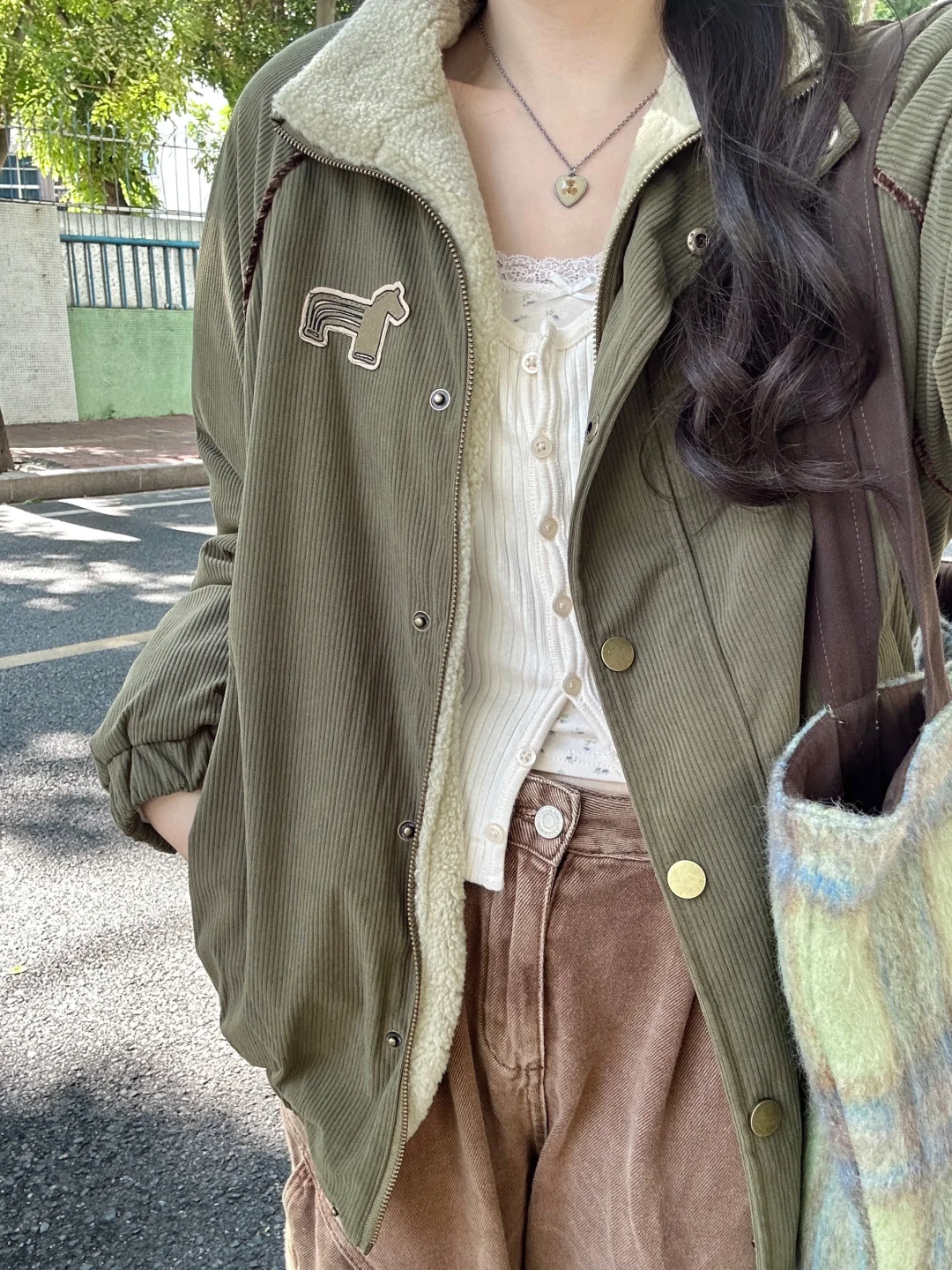 Bm针织和复古夹克外套