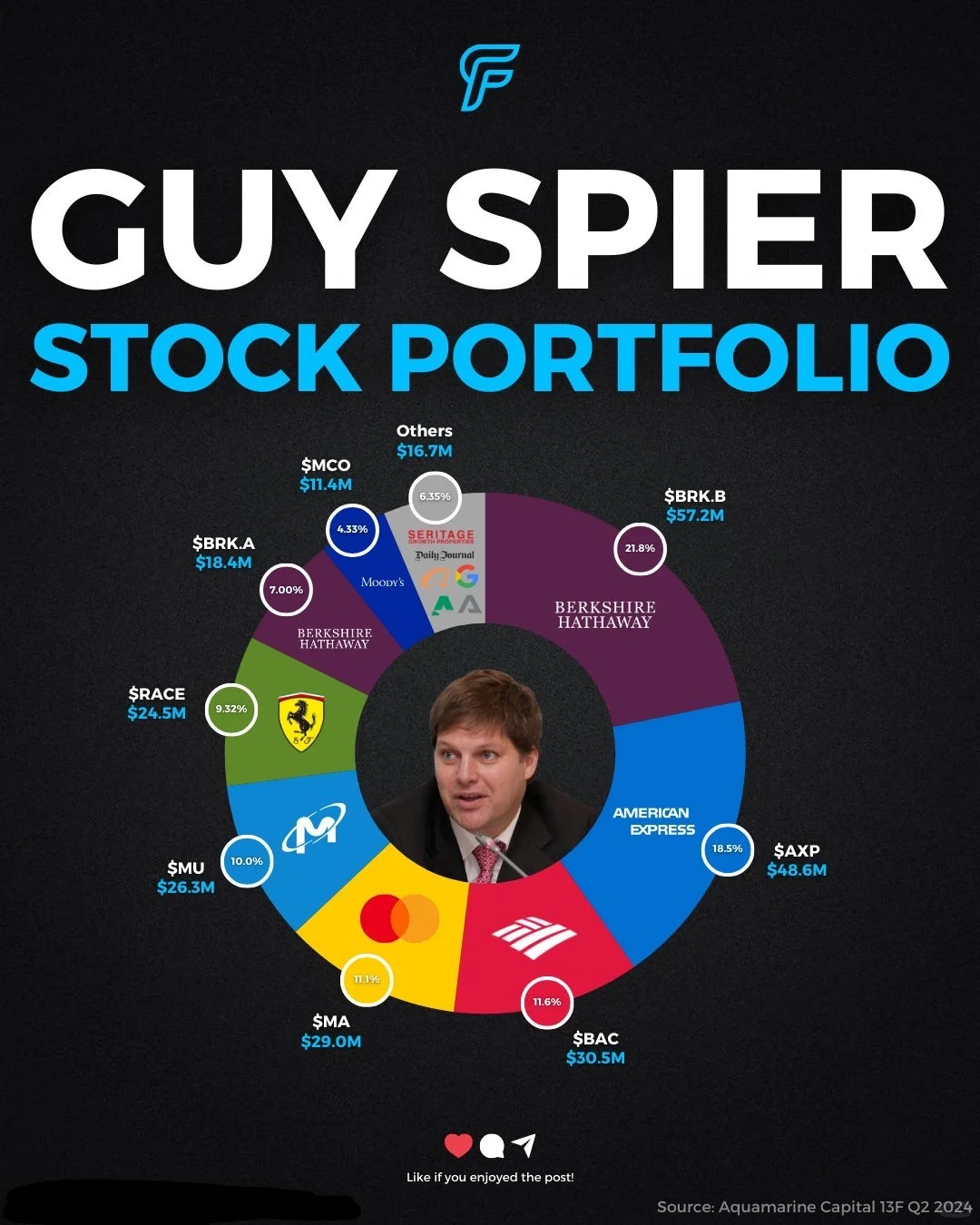 Guy Spier的投资组合...