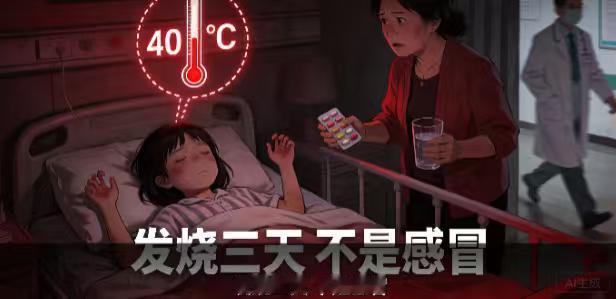 12岁女孩发烧3天以为只是感冒，确诊脑炎！医生：这些信号千万别忽视
“孩子发烧三
