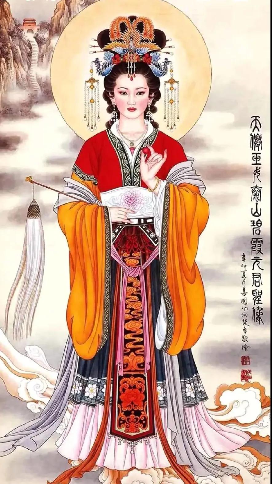 《碧霞元君颂》
原创
泰岳灵辉映碧霄，
元君仁德佑尘嚣。
由来仙诂传千载，
福泽