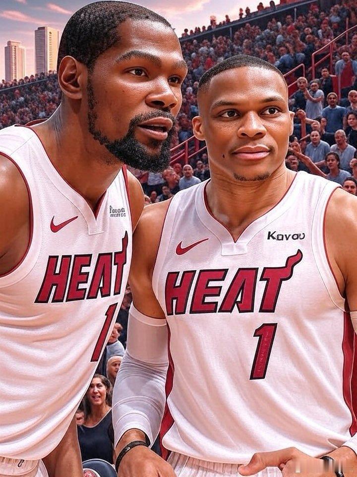 杜兰特和威少重聚迈阿密，这一幕似乎也很不错热火nba ​​​