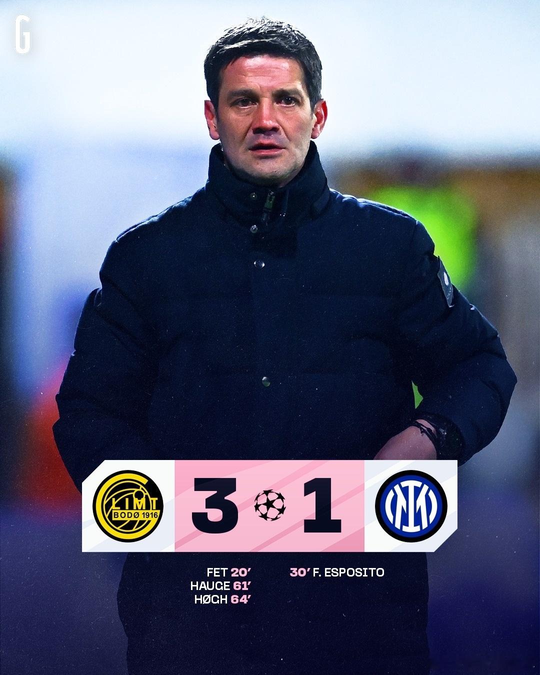 国际米兰本场欧冠踢的确实不好，但是极寒天气能伸开腰都不容易，球员也是人，下周中回