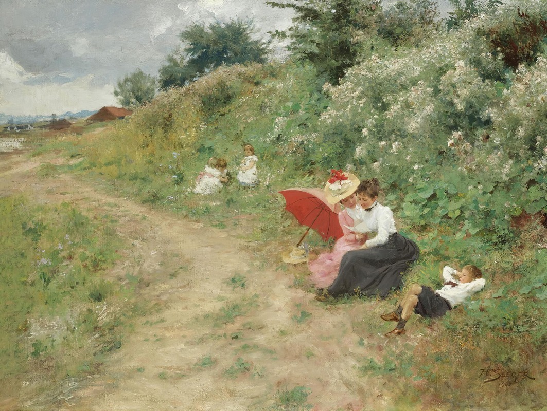 夏季郊游，1902年，德国画家Hermann Seeger 