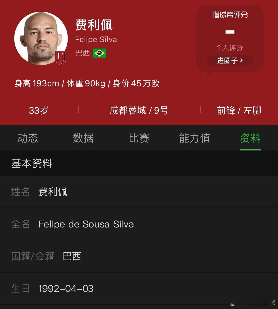 韩媒又在炒作归化费利佩了……这基本上是不可能的事情！明年7月，费利佩在成都蓉城效